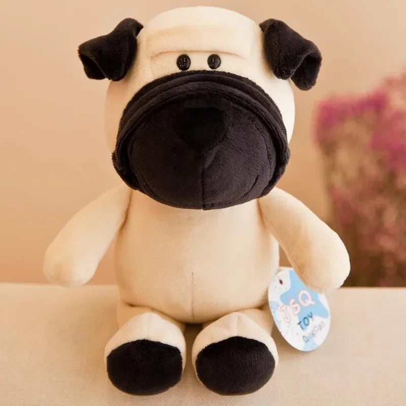 25CM Kawaii Jungle Animal Plush Toys Forest Animal Plush Dog Zebra Elephant Lion Fox Giraffe Children's Toys Doll Birthday Gift