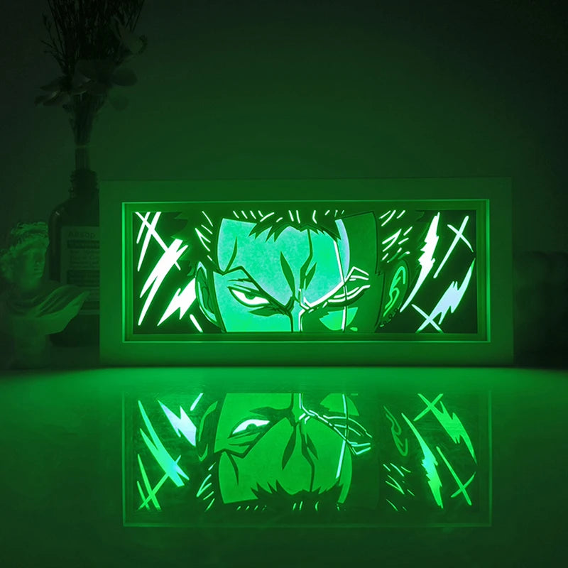 3D LED Shadow Box Light Paper Night Light Remote Control