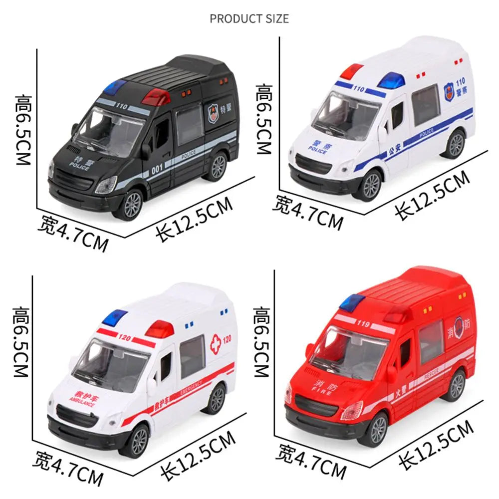 Diecast Emergency Vehicle – Police, Fire Truck & Ambulance