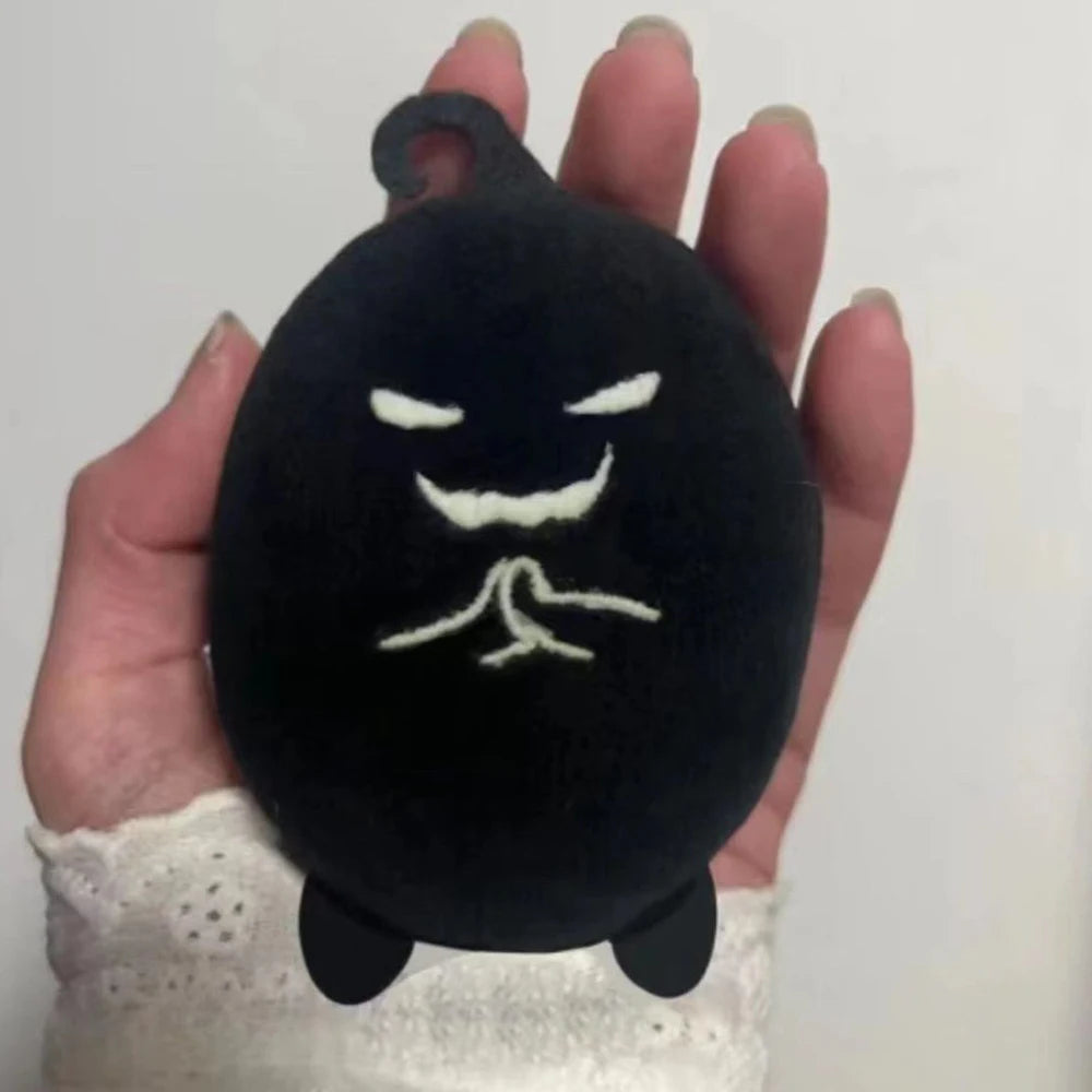 Black Character Plush Doll Soft Stuffed Decoration