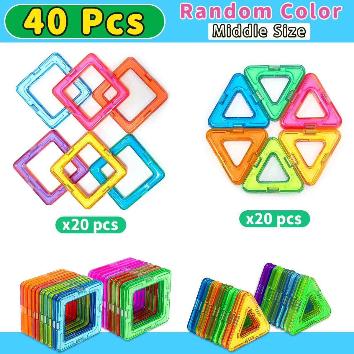 Magnetic Building Blocks – STEM Construction Set for Kids