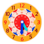 Wooden Learning Clock – Montessori Time Teaching Toy for Kids