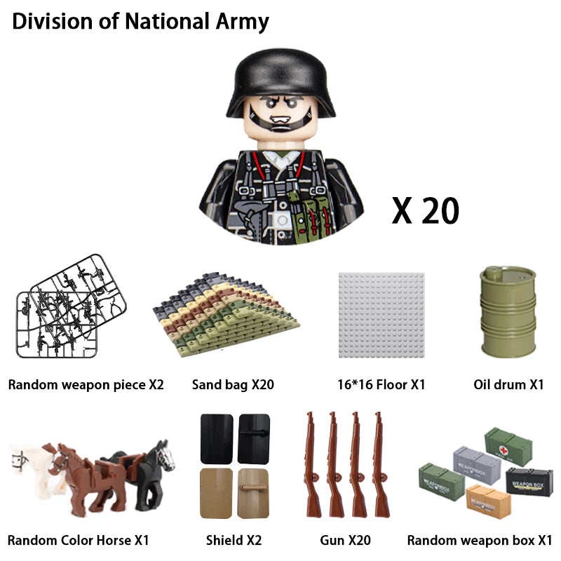 Army Building Blocks Set – Soldier & Military Construction Toy
