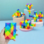 Magic Snake Puzzle Rainbow Transformable Fidget Toy