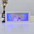3D LED Shadow Box Light Paper Night Light Remote Control