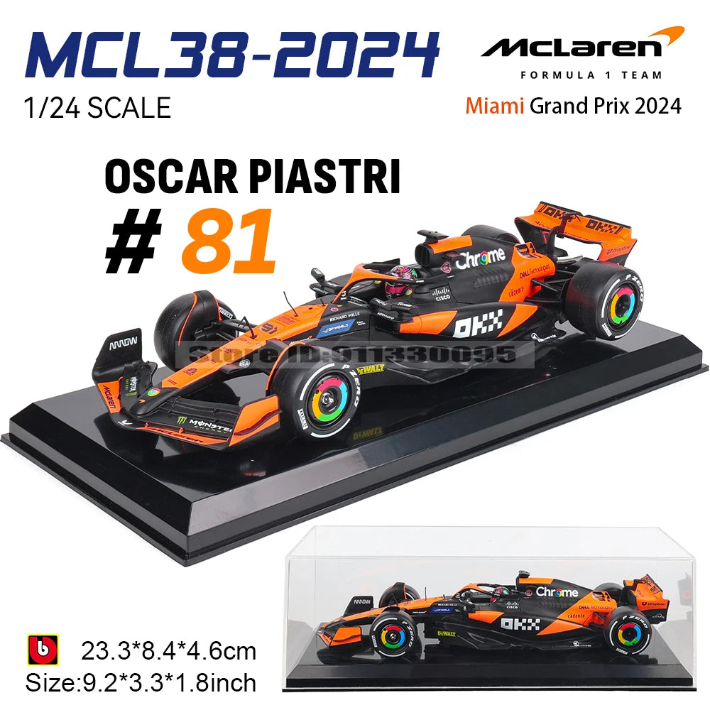 1:24 F1 Diecast Model Car – Metal Racing Collectible