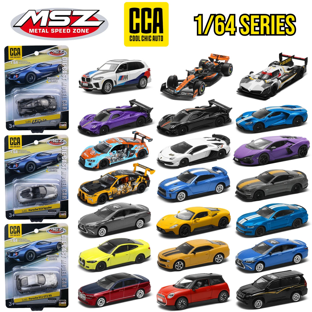 Diecast Car Model 1:64 Scale Metal Collectible Toy