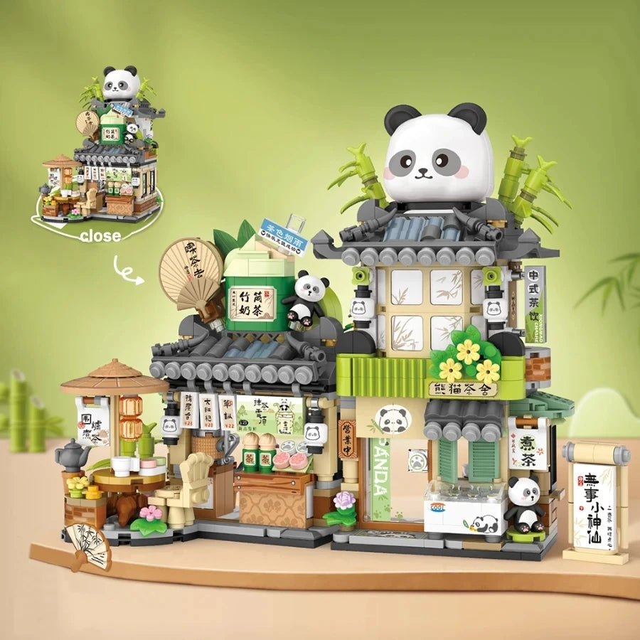 Miniature Building Blocks Set – DIY Street Shop Model Kit