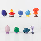 9pcs/Set Mini Inside Out 2 Action Figure Toy Cartoon Movie Joy Anxiety Anger Sadness Disgust Fear Model Doll Fans Gift