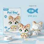 Mini Pet Building Blocks Dog & Cat Model Set