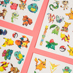 3PCS Pokemon Temporary Tattoo Stickers Children Pikachu Sticker Funny Cartoon Girls Christmas Birthday Gift Reward Toy