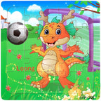 Wooden 3D Puzzle – Cartoon Animal Jigsaw Toy for Kids