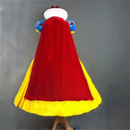 Classic Fairy Tale Snow White Princess Costume Adults Women Halloween Performance Fantasia Princess Cosplay Role Playing Dresses