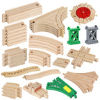 Wooden Train Track – Railway Track Connector & Assembly Set