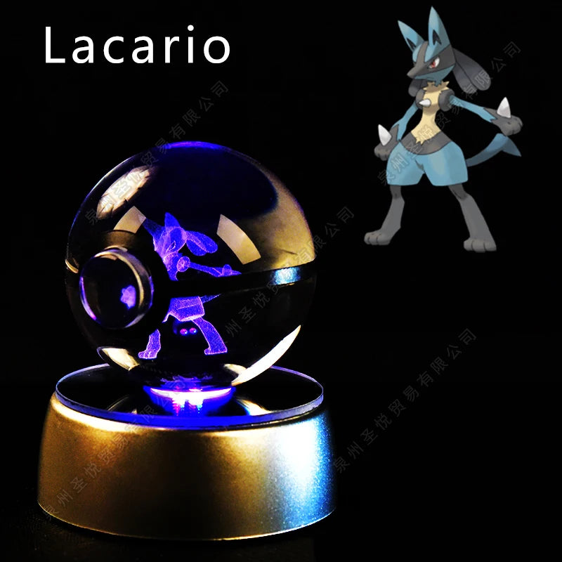3D Crystal Ball Night Light – LED Glass Decorative Lamp