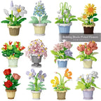 Flower Building Blocks Potted Plant Set for Home Decor