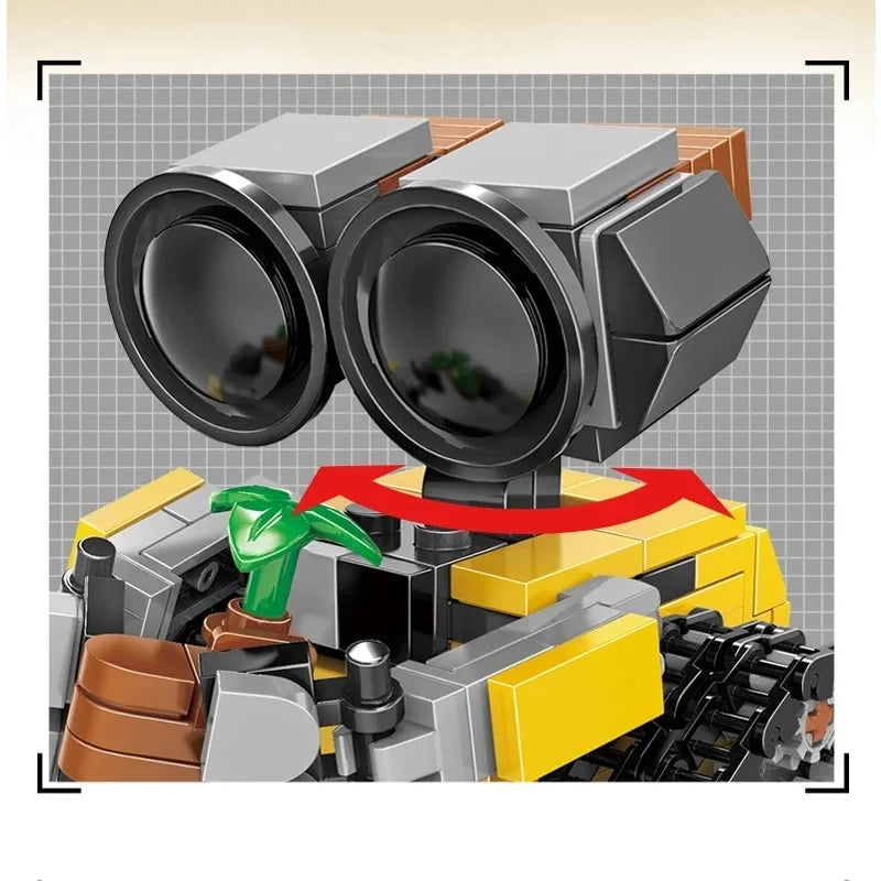 Classic Movie Mini Robot MOC Building Blocks Model DIY Bricks Kits Creative Toys for Kids Children Adult Gifts