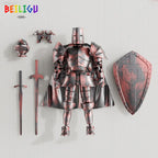Medieval Knight Action Figure – Movable DIY Warrior Toy