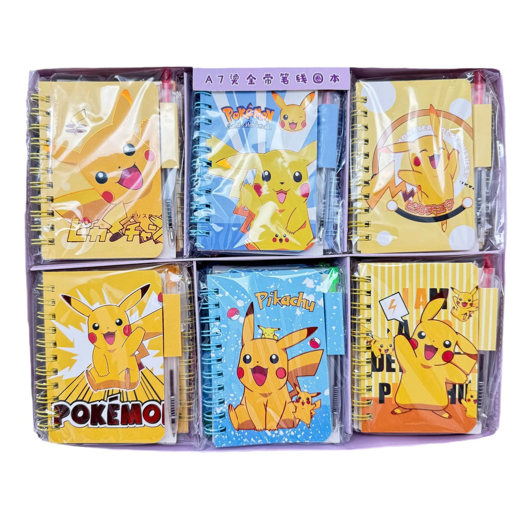 Pokemon Pikachu Notebook Cute Cartoon School Supplies Portable Diary Fashion Office Supplies Coil Book Children Holiday Gift