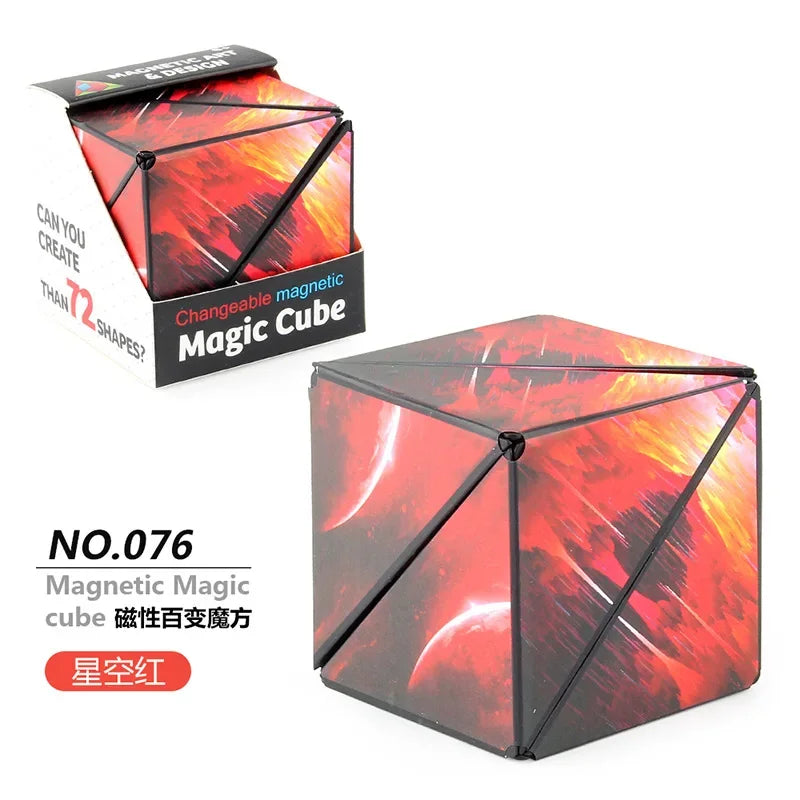 Magnetic Puzzle Cube – 3D Transformable Fidget Toy