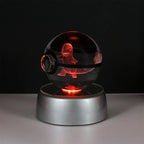 3D Crystal Ball Night Light – LED Decorative Display Lamp