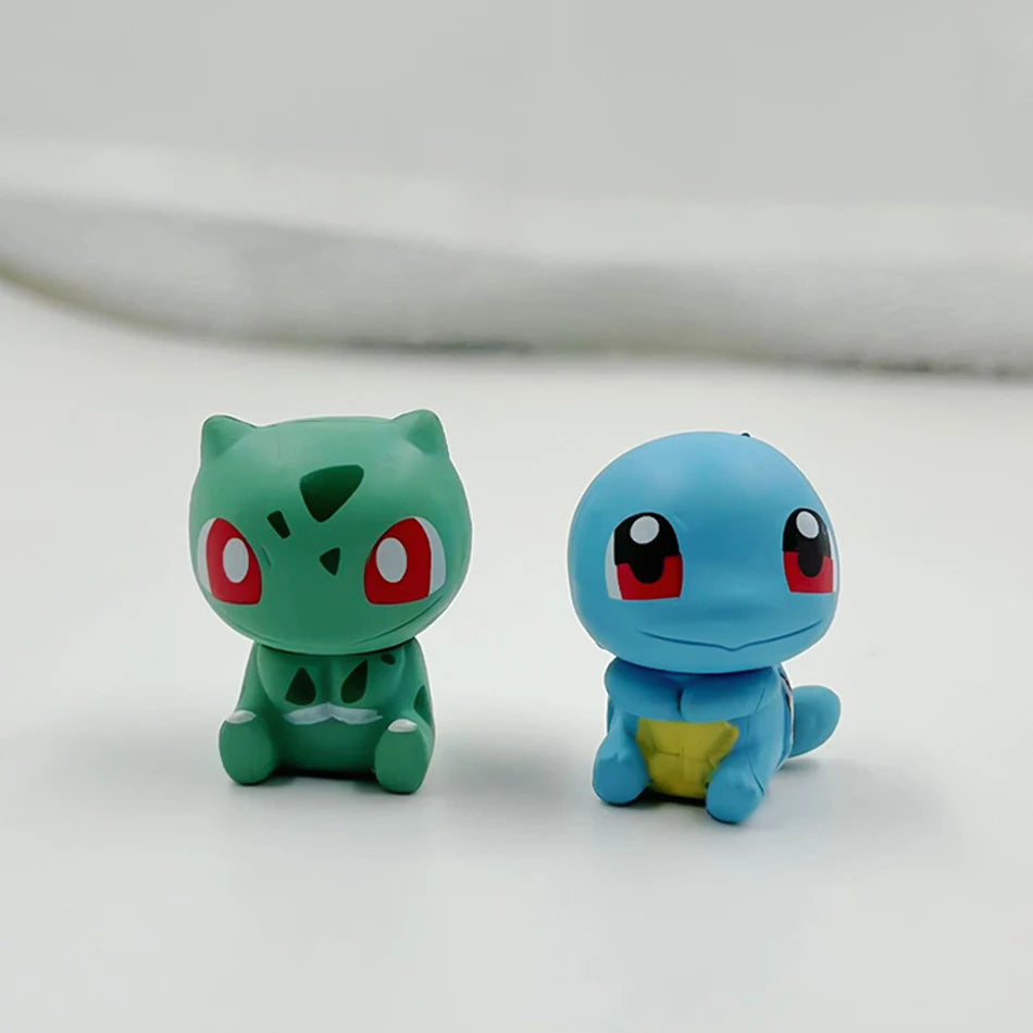 6Pcs Pokemon Figure Pikachu Charmander Squirtle Anime Cartoon Doll Toys for Adults Action Figure Toy