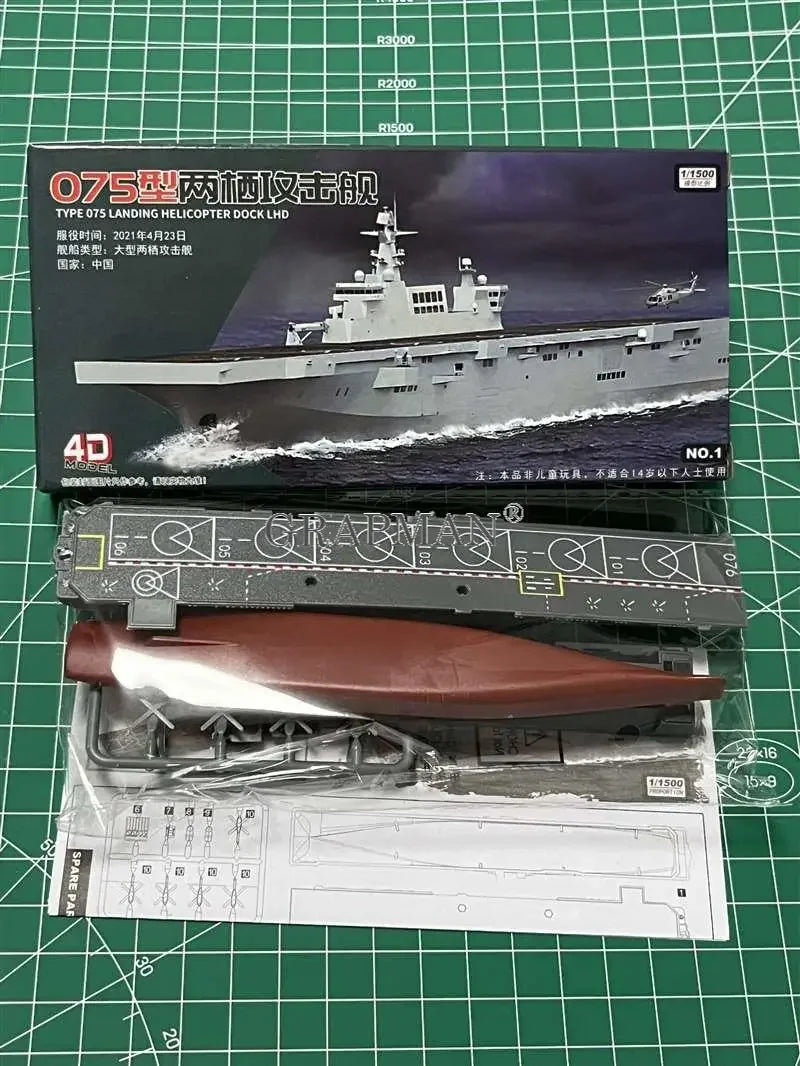 Battleship Model Kit – 1:1200 Scale Warship Assembly