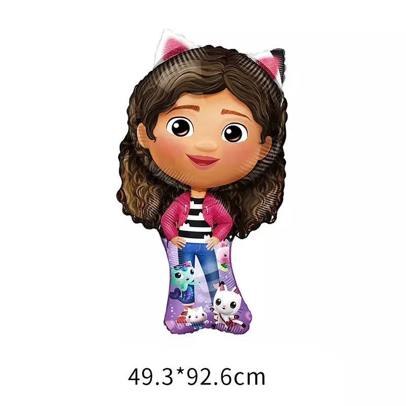 Dollhouse Birthday Balloon Cartoon Foil Party Decoration