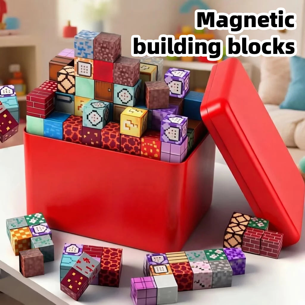 Building Block Storage Box – Magnetic DIY Building Block Set