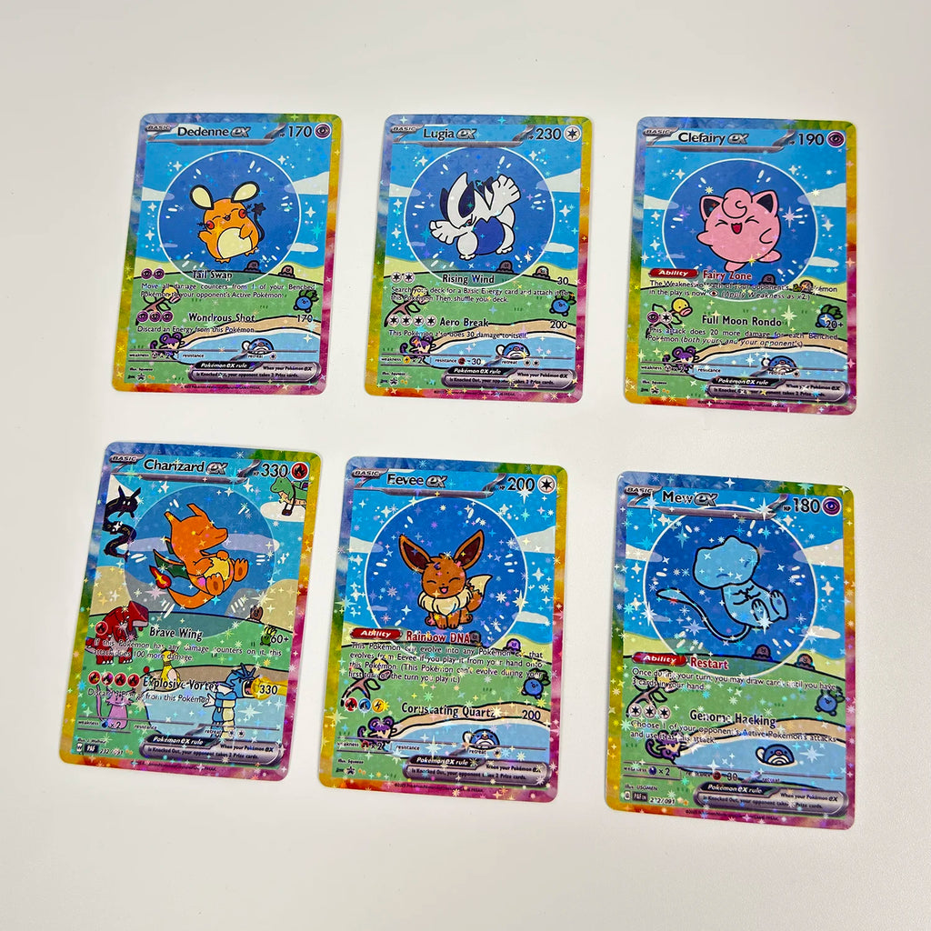 Holographic Collectible Cards – 55-Piece Anime Card Set