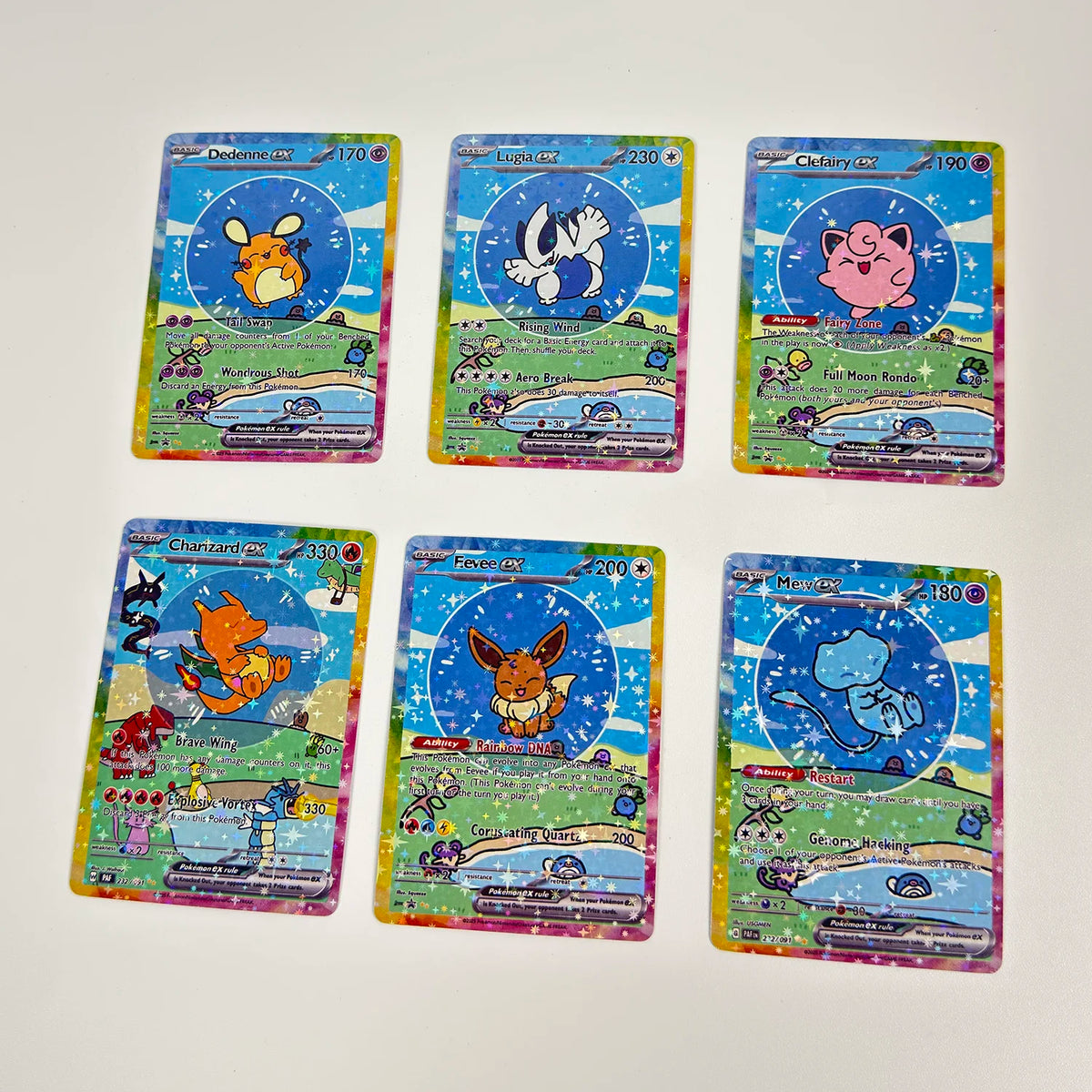 Holographic Collectible Cards – 55-Piece Anime Card Set