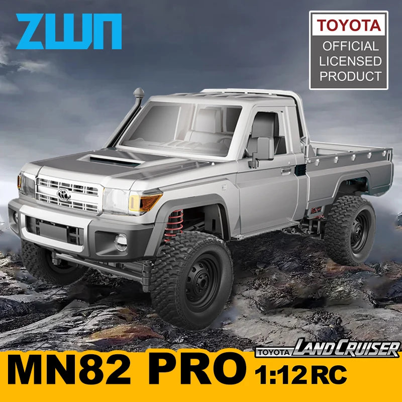 Remote Control Car 1:12 4WD Off-Road Pickup Truck with Headlights