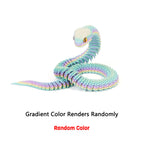2026 3D Printed Snake Fidget Toy – Movable Joint Desk Ornament
