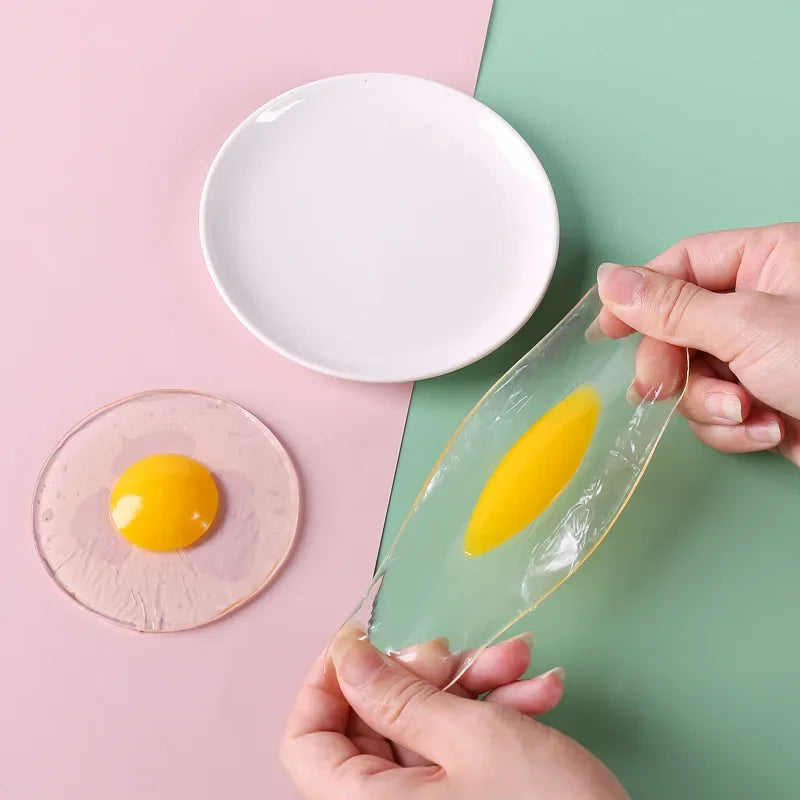 Egg Squishy Ball – Clear Squeeze Sensory Stress Relief Toy