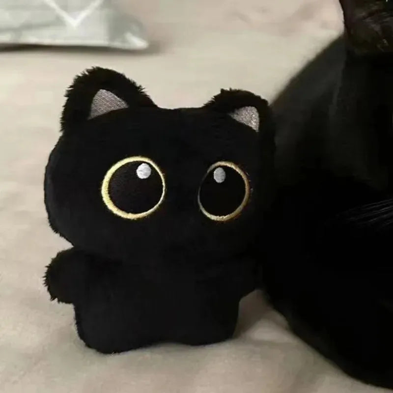 Cute Black Cat Plush Toy Shadow Doll Soft Cushion For Kids Room Decor Cat Lovers Gift