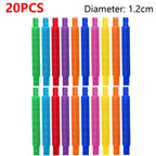 Telescopic Pop Tubes – Colorful Sensory Stretch Fidget Toys
