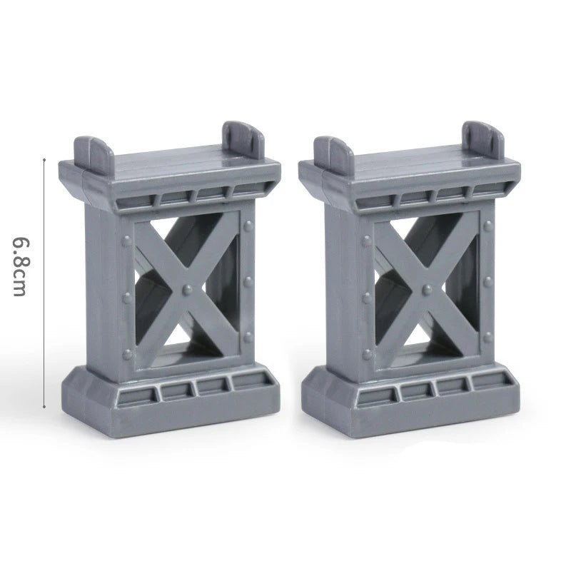 Wooden Train Track Toys Railway Rails Accessories Fit Thomas Train Road Connector Wood Railway Bridge Children Birthday Gifts