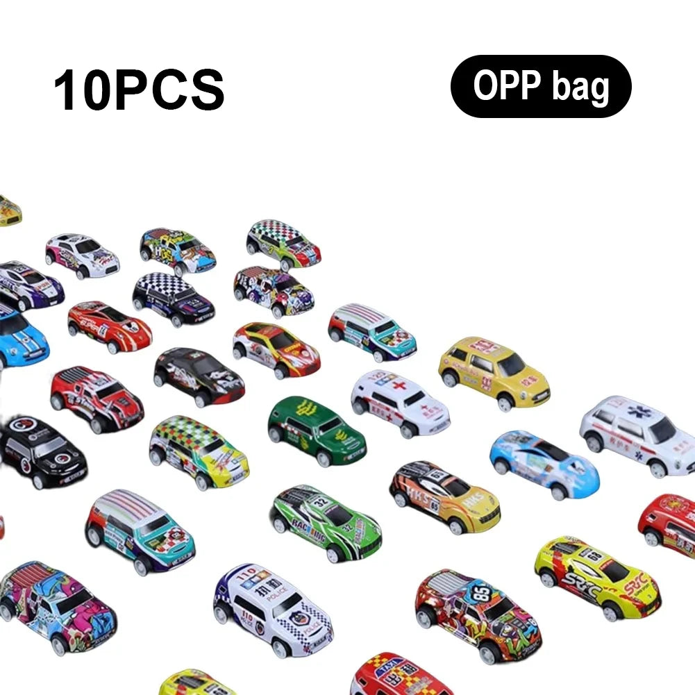 Mini Pull Back Cars Set – Plastic Vehicle Collection