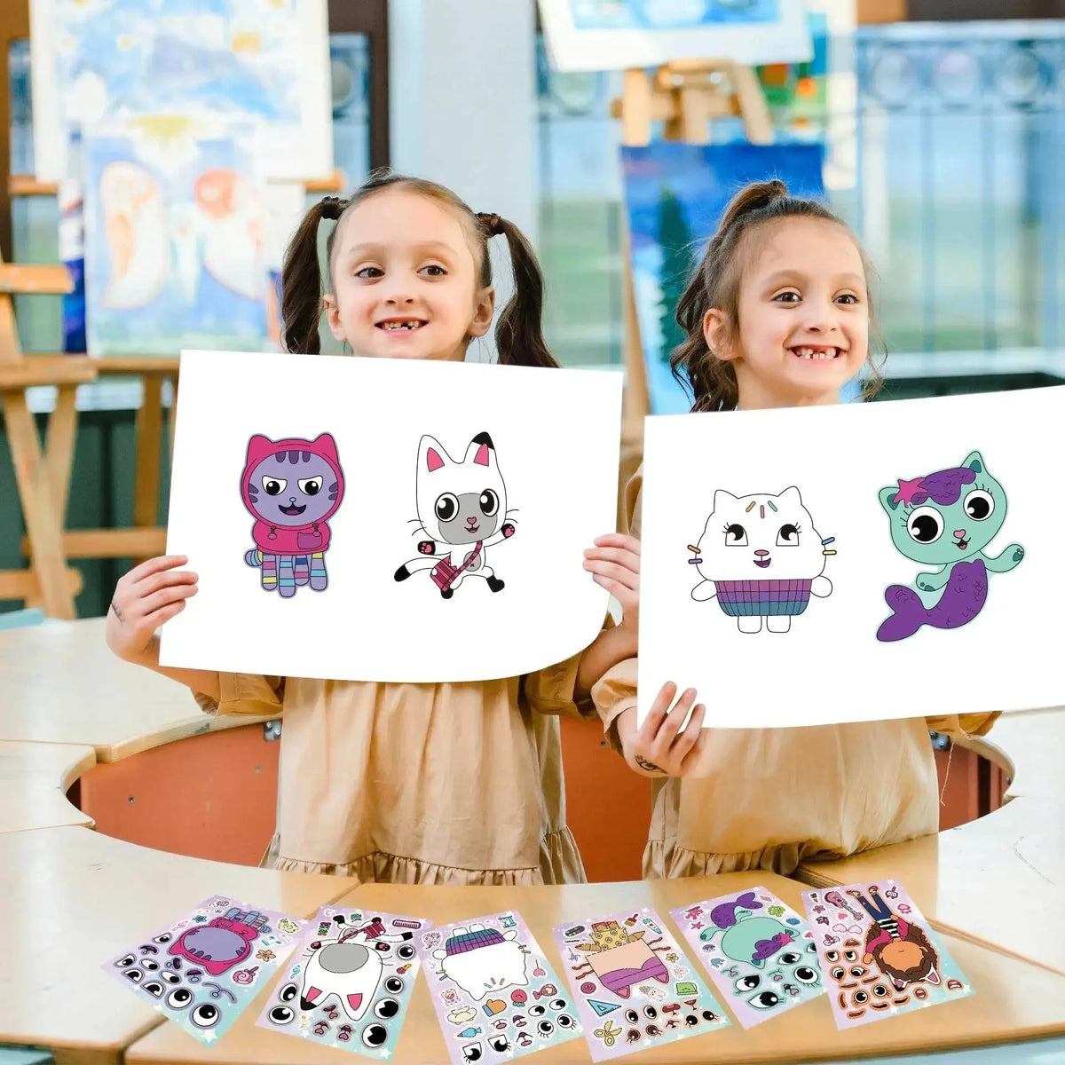 Cartoon Stickers – Waterproof DIY Graffiti Sheets for Kids