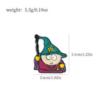 7Pcs/Set Cartoon TV Movie Cartman Figure Badges - Cute Lapel Pins for Backpacks, Clothes & Jewelry Accessories    （