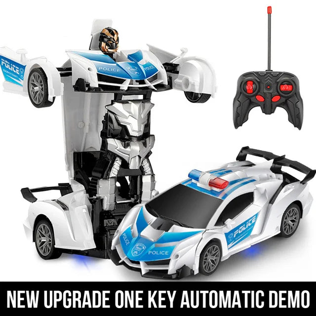Transforming RC Car 2-in-1 Remote Control Robot Vehicle Toy