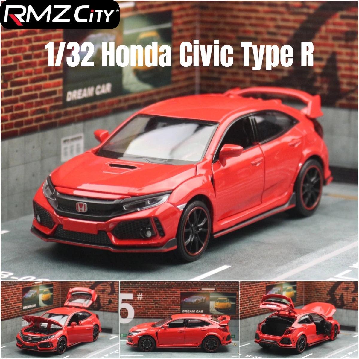 1:32 Diecast Toy Car – Pull Back Model with Sound & Light