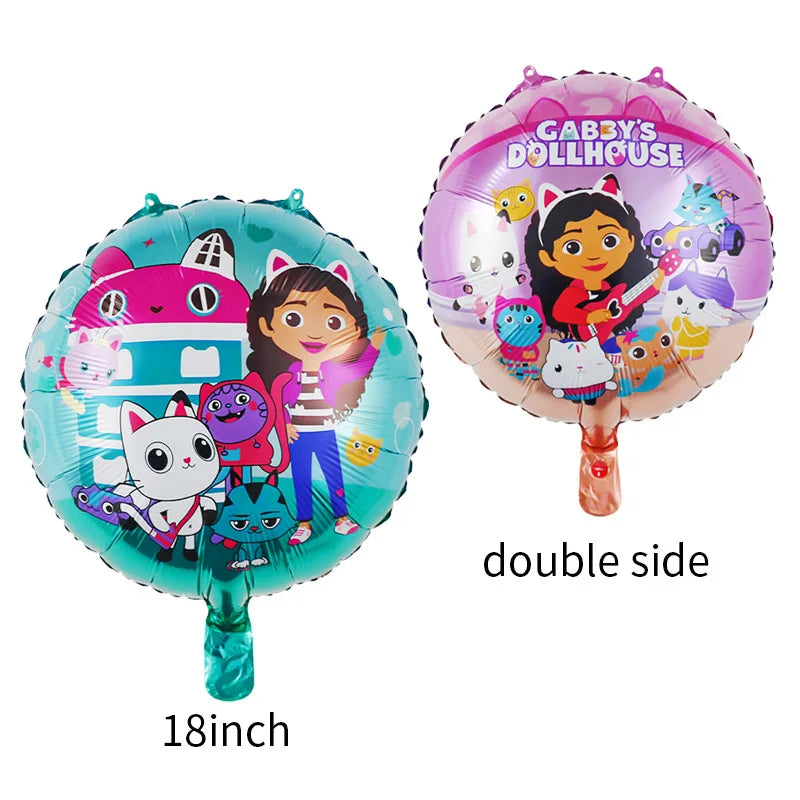 Dollhouse Birthday Balloon Cartoon Foil Party Decoration
