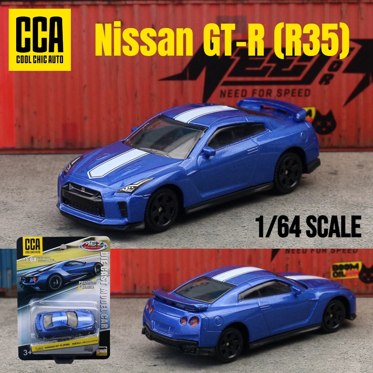 Diecast Car Model 1:64 Scale Metal Collectible Toy