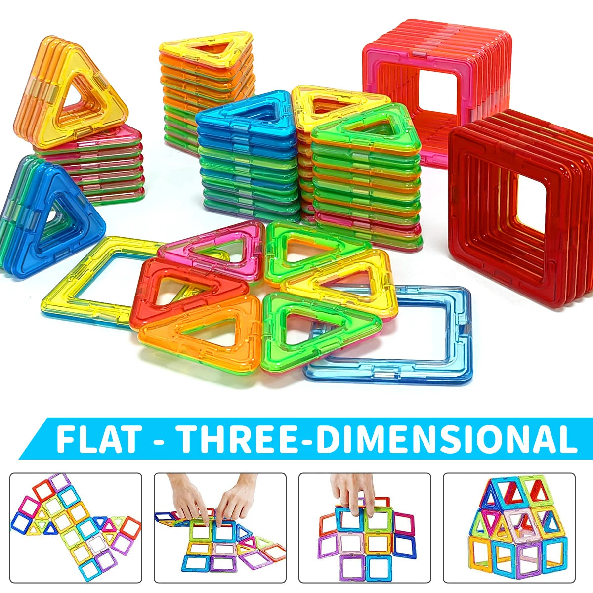 Magnetic Building Blocks – STEM Construction Set for Kids