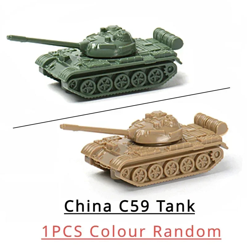 Tank Model Kit – 1:144 Scale Military Tank Set