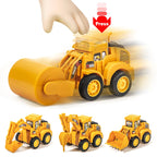 1:64 Diecast Construction Vehicle – Excavator & Bulldozer Model