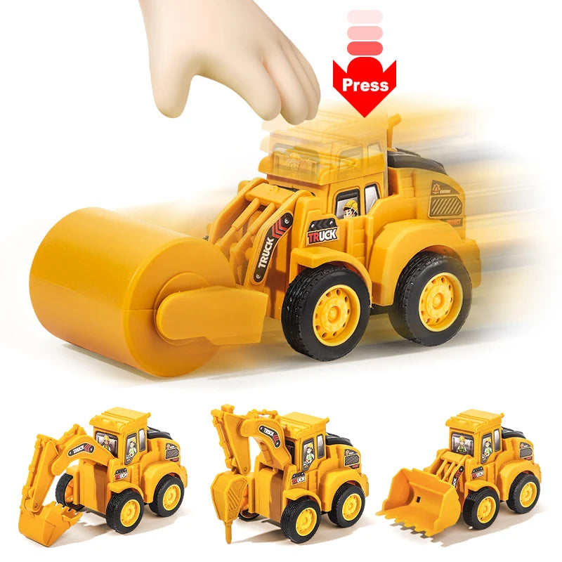 Construction Vehicle Toy – Excavator & Bulldozer Model