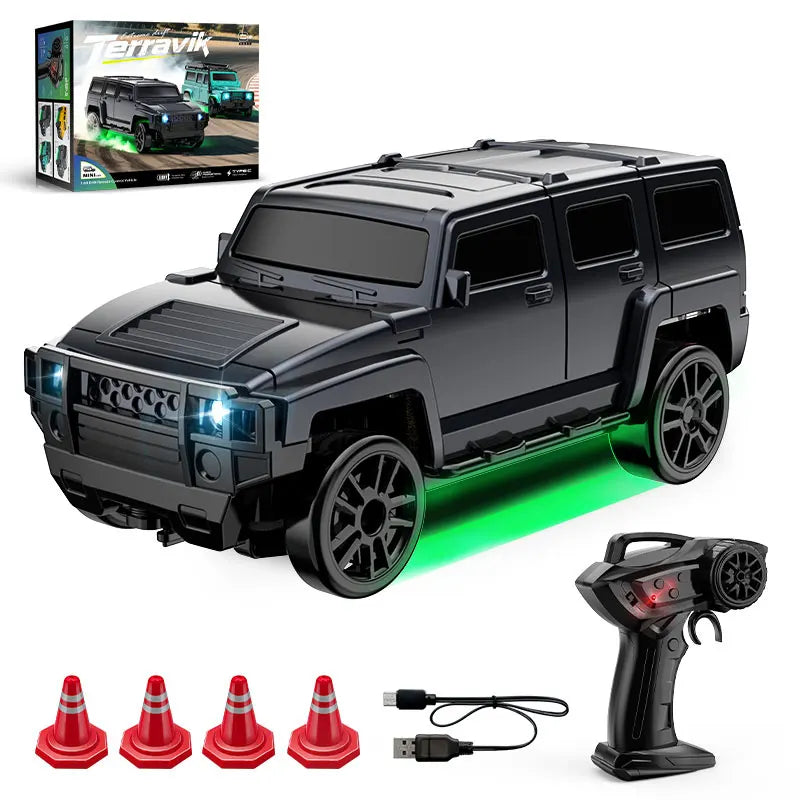 1:64 RC Drift Car – with Rechargeable Battery