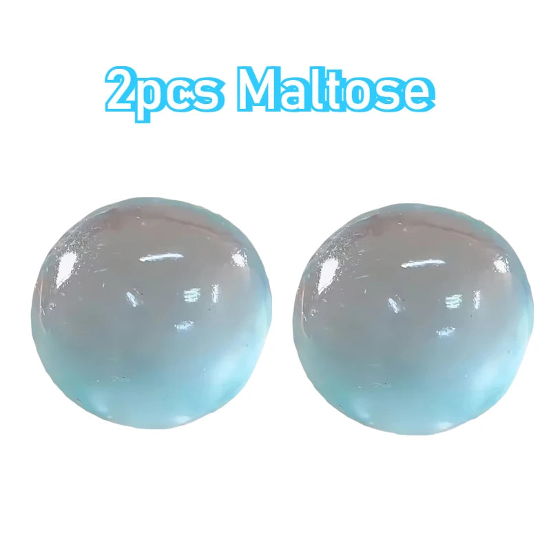 Blue Maltose Squishy Toy – Transparent Mochi Fidget Ball